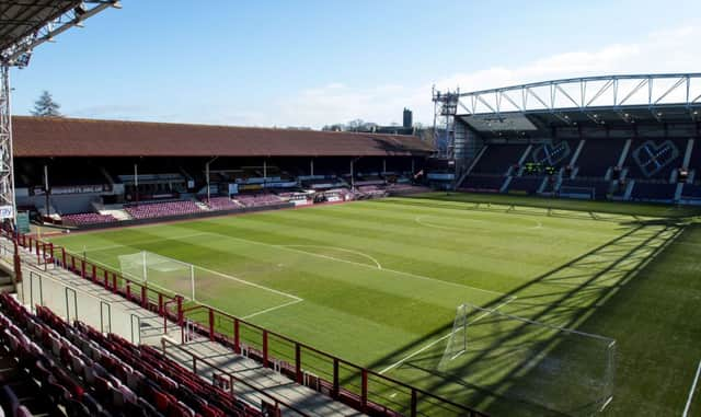 Demolition work on Tynecastles existing main stand is due to start next month, with the Â£12 million redevelopment expected to be finished in late September 2017. Picture: SNS