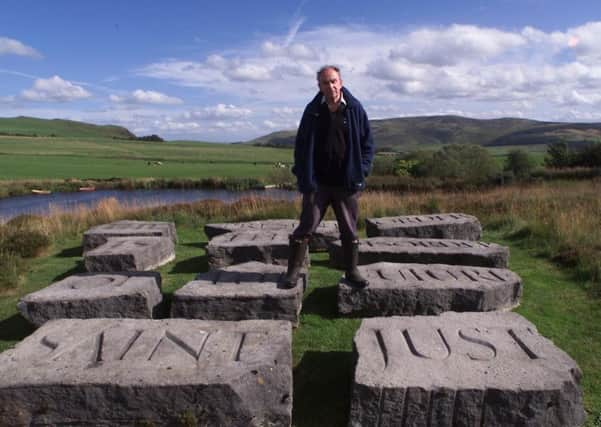 Ian Hamilton Finlay at Little Sparta PIC: IAN RUTHERFORD