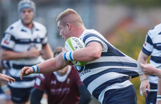 Murray McCallum scored a try then hurried to Murrayfield