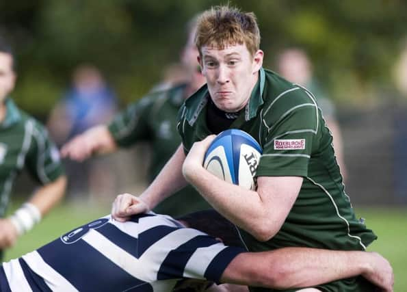 Michael Robertson of Hawick suffered a neck injury