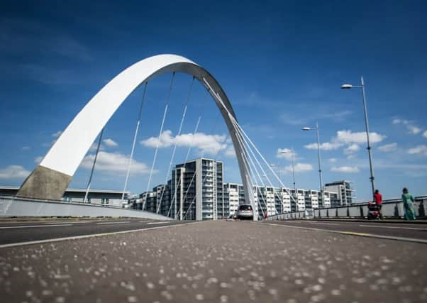 Squinty Bridge, Clyde Arc . Picture: TSPL