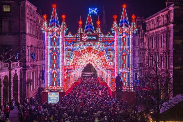 Take in the Street of Light on Edinburgh's Royal Mile. Picture: TSPL