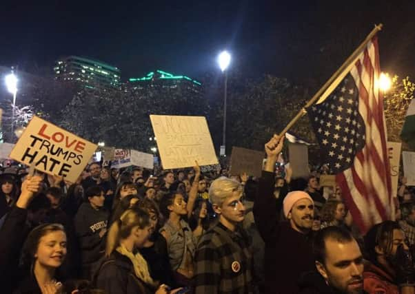 Riots are said to have broken out last night in Oregon. Picture: Jim Ryan/The Oregonian via AP