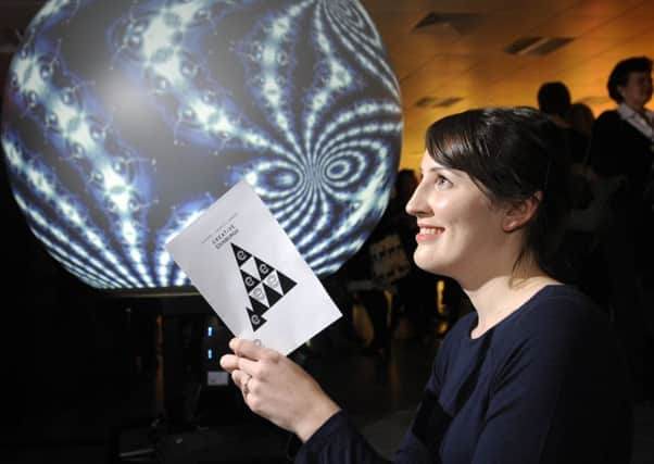 Janine Matheson hosts an event at The Cube. Photograph: Greg Macvean