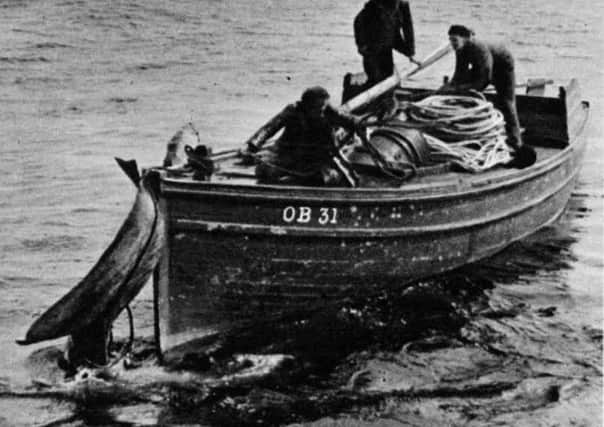 Basking shark hunters off the island of Soay, where naturalist Gavin Maxwell set up a processing station for liver oil. Picture from his book Harpoon at a Venture. Pic Birlinn Books.