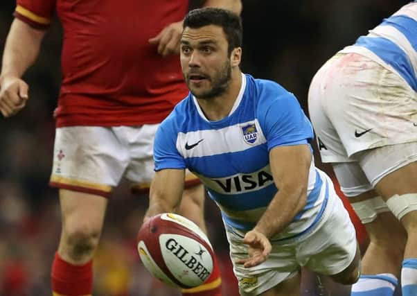 Argentina's scrum half Martin Landajo attended the Scottish school in Buenos Aires. Picture: Geoff Caddick/AFP/Getty Images