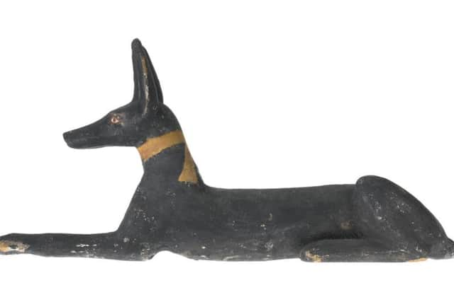 This jackal statuette will be part of the ancient Egyptian burial exhibition at the museum.