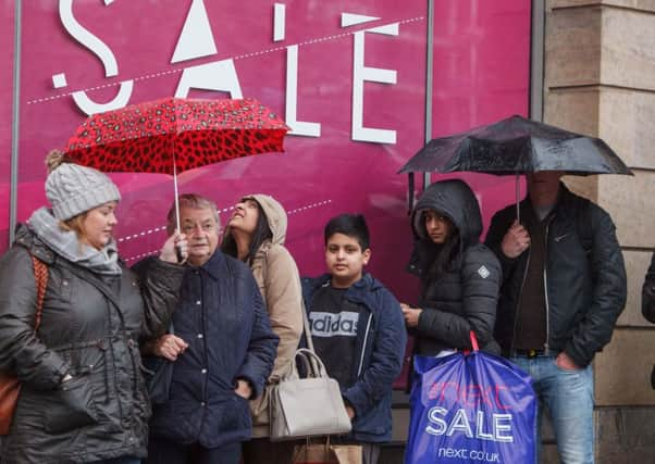 Boxing day Sales in Edinburgh.