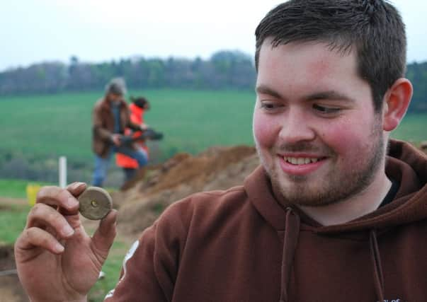 Robert Laing, a member of the dig team at Rhynie, Aberdeenshire