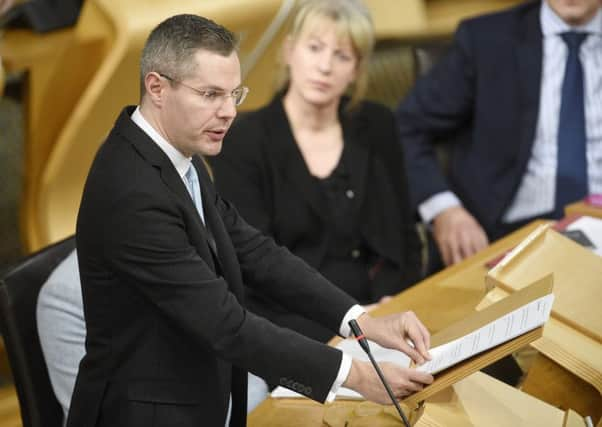 Finance Secretary Derek Mackay was criticised by opponenets. Picture: Pic Greg Macvean