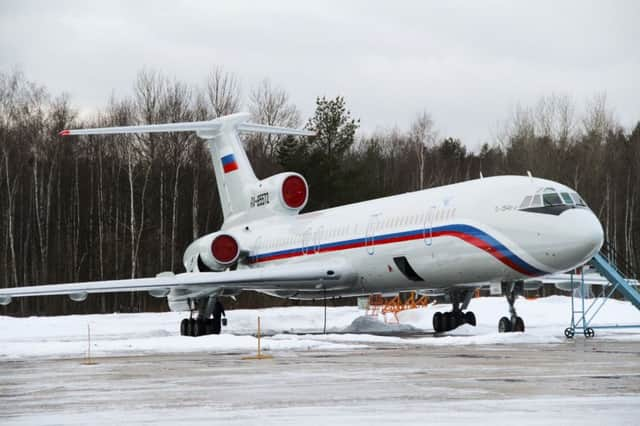 A Russian plane with 92 people aboard, including a well-known military band, crashed into the Black Sea on its way to Syria. Picture: AP