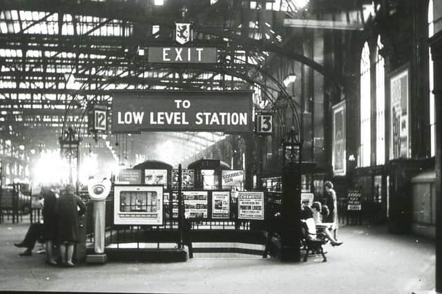 Sign to the low level platforms from the main concourse at Glasgow Central Station. Picture: Network Rail