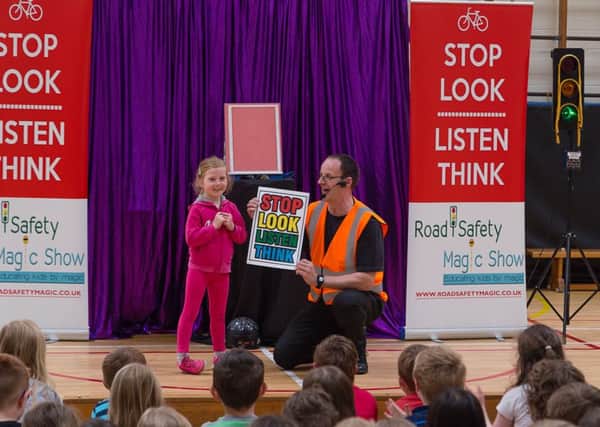 A Road Safety Magic Show. Picture: Anne Johnston Photography