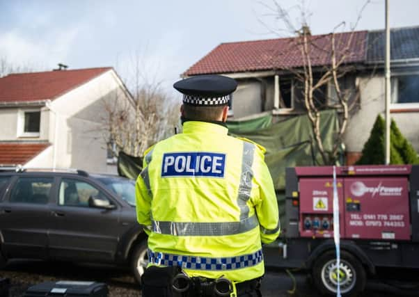 Rebecca Williams' boyfriend 
Cameron Logan was killed in the fire at his family home in Milngavie. Picture: John Devlin