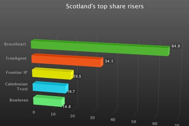 Braveheart Investment Group is January's biggest Scottish share riser. Picture: TSPL