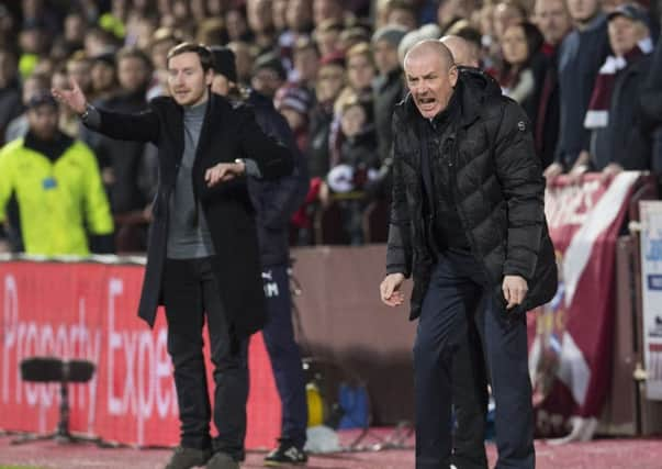 Mark Warburton watched his side lose 4-1 to Hearts on Wednesday evening. Picture: SNS