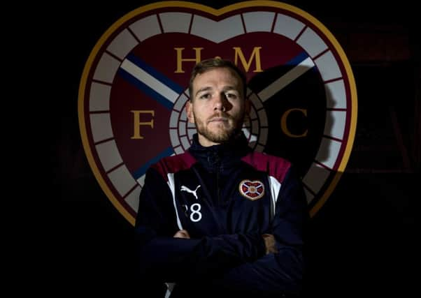 Malaury Martin says beating Hibs would be just a step in Hearts objective of getting to the Scottish Cup final.  Photograph: Craig Williamson/SNS