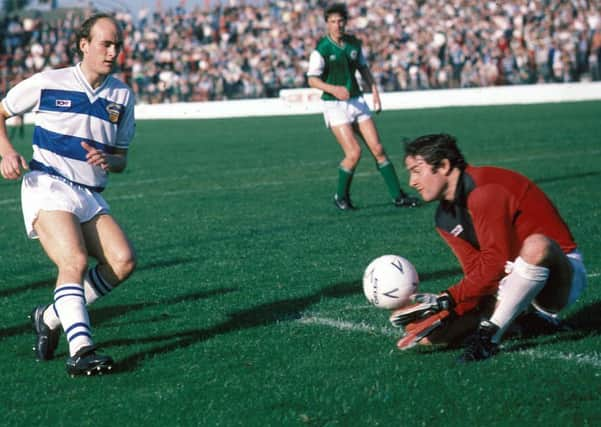 Jim Duffy in his pomp, playing for Morton in season 1983/84, a year before being voted Scotlands player of the year. Picture: SNS