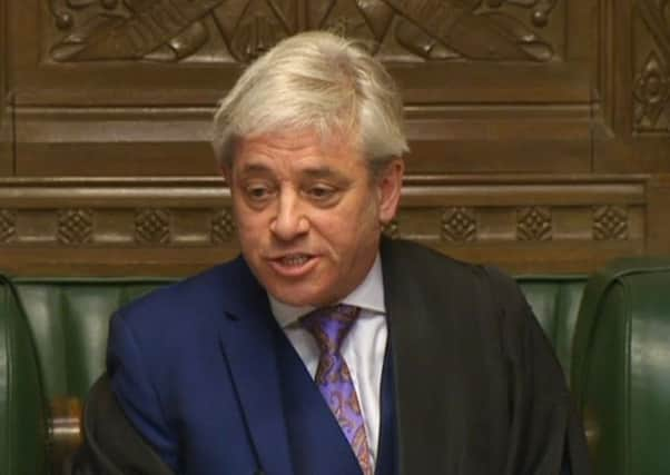 Commons Speaker John Bercow. Picture: PA