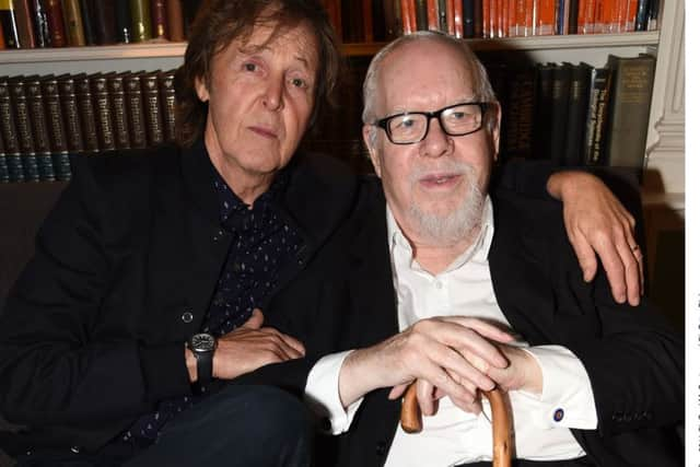 Sir Paul McCartney with artist Sir Peter Blake. Picture: Richard Young/Rex/Shutterstock