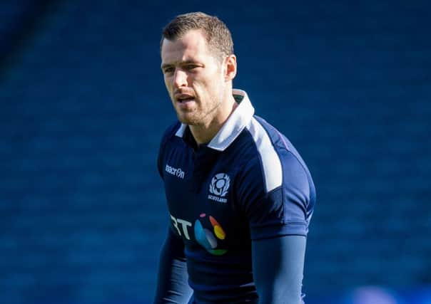 Scotland's Tim Visser trains ahead of the match versus Wales. Picture: Ross Parker/SNS/SRU