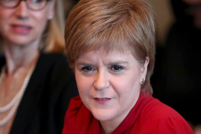 First Minister Nicola Sturgeon during a Scottish Government cabinet meeting in Bute House, Edinburgh. Picture: Jane Barlow/PA Wire