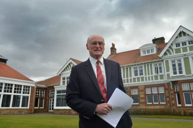 Captain of the Honourable Company of Edinburgh Golfers, Henry Fairweather, announces the result of the vote to allow women to join the club. Picture Jon Savage