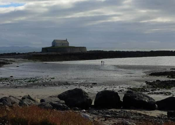 St Cwyfans (St Kevins) Church is also known as The Church in the Sea