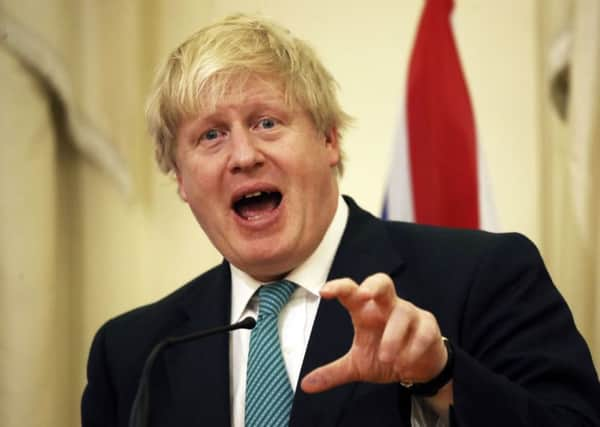 Foreign Secretary Boris Johnson