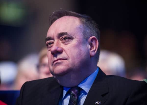 14/10/16 .  GLASGOW.  Clyde Auditorium. Day 2 of the SNP Conference 2016. 
Alex Salmond at the event.
SNP conference 2016. SNP's Nicola Sturgeon announces new independence referendum bill.
A consultation gets under way next week on plans for a second Scottish independence referendum, the SNP's Nicola Sturgeon has confirmed.
She told the party's Glasgow conference that an Independence Referendum Bill would be published next week.
It marks the first step to holding a second vote.
The first referendum, which took place on 18 September, 2014, resulted in 55% of voters saying "no" to Scottish independence.Ms Sturgeon told delegates that Scotland had the right to seek something better if there were prospects of an unstable future as part of the UK.
She said: "I am determined that Scotland will have the ability to reconsider the question of independence and to do so before the UK leaves the EU - if that is necessary to protect our country's interests.
"So, I can confirm today that the Independence Referendum Bill wi