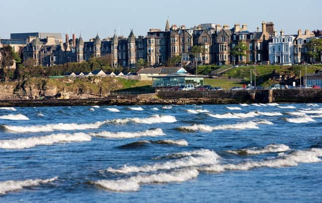 The apartments have a view of the city, the golf course and the sea