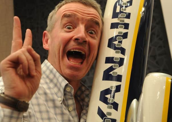 Ryanair boss Michael OLeary is expected to announce pre-tax profits of Â£1.13bn as a result of a sharp drop in unit costs. Picture: Getty Images