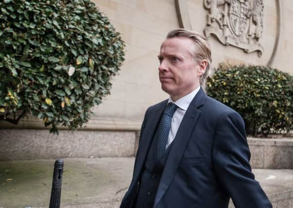 Former Rangers owner Craig Whyte arrives at the High Court in Glasgow. Picture: John Devlin