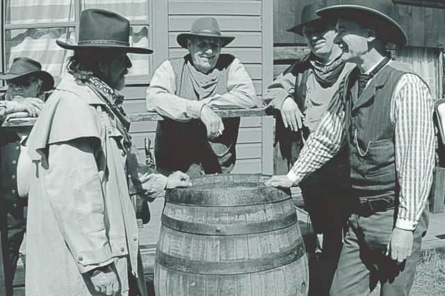 Tranquility founder Alistair Baranowski (right) pictured with members of Tranquility, who are expected to dress the part. PIC: Contributed.