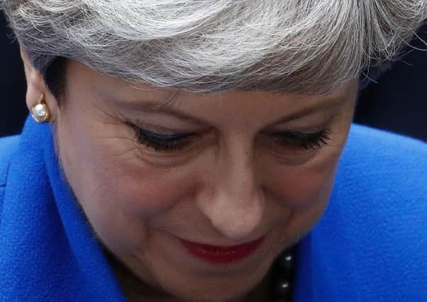 Britain's Prime Minister and leader of the Conservative Party Theresa May leaves 10 Downing Street. Picture: Getty Images