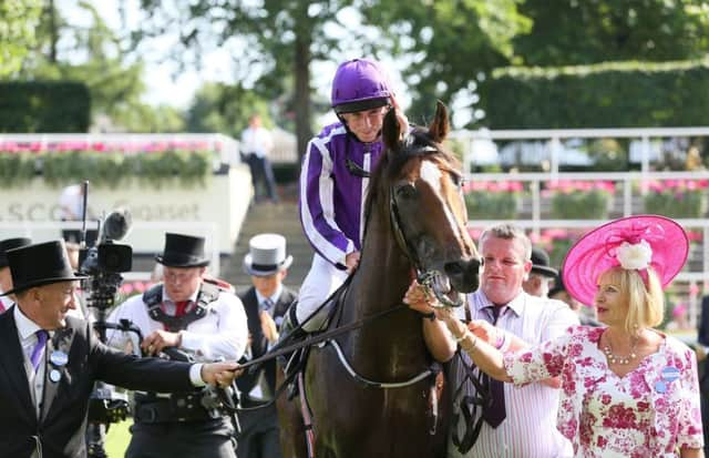 Highland Reel and jockey Ryan Moore after winning the Prince Of Waless Stakes at Ascot. Picture: Brian Lawless/PA