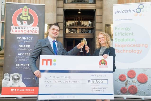 Brian Miller and Monika Tomecka of UFraction8 who won Murgitroyd prize. Picture: TSPL