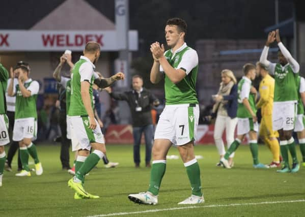 Hibernian's John McGinn has a big price on his head. Picture: SNS/Bill Murray