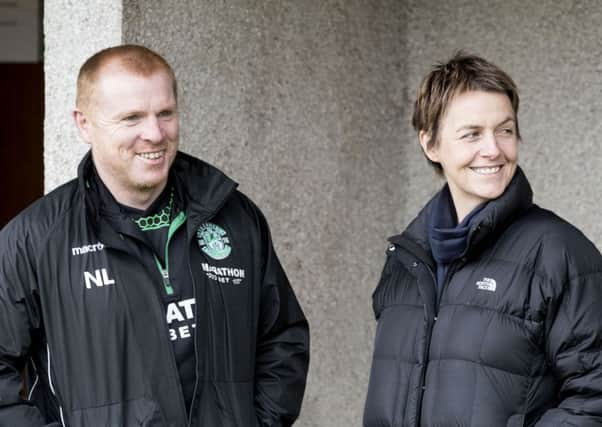 Hibs head coach Neil Lennon has a good relationship with his chief executive, Leeann Dempster