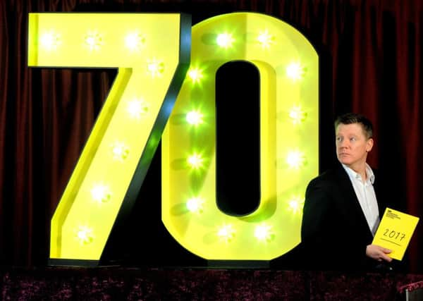 Director Fergus Linehan helps launch the programme for the 70th Edinburgh International Festival. Picture: Lisa Ferguson