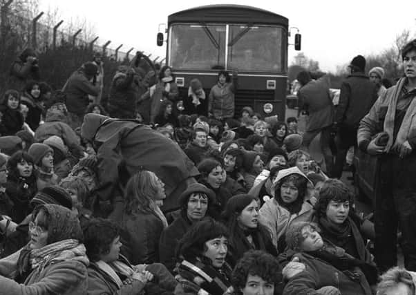 Women at Greenham Common reverentially interviewed now