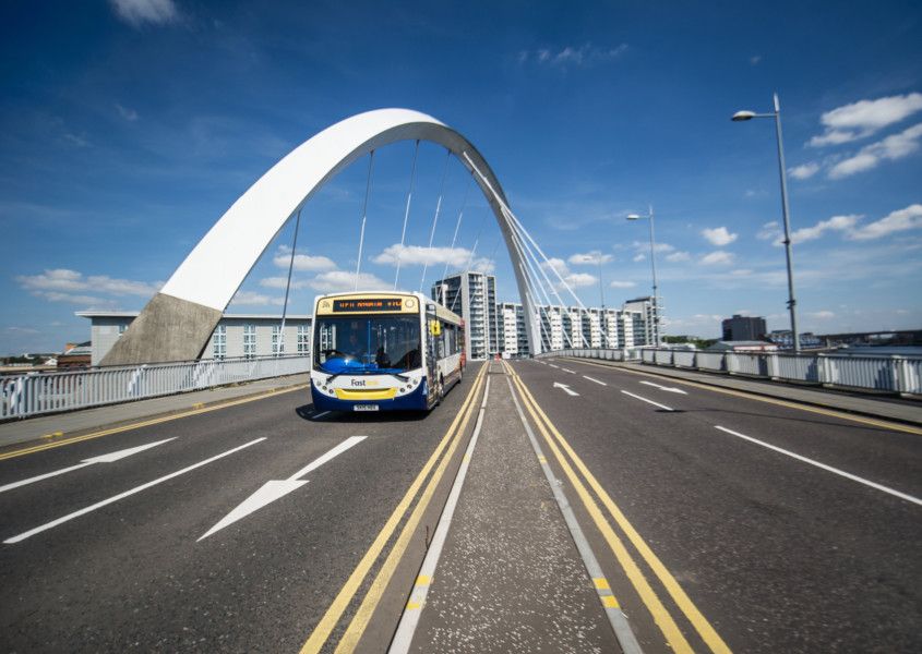 Glasgow s squinty bridge closed after man hit by car