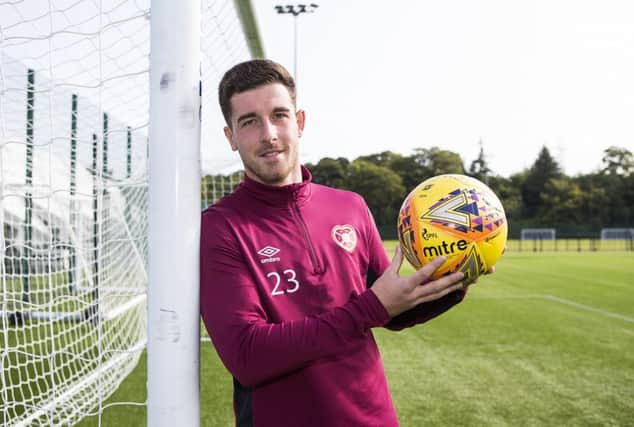 Hearts' striker Cole Stockton. Picture: SNS