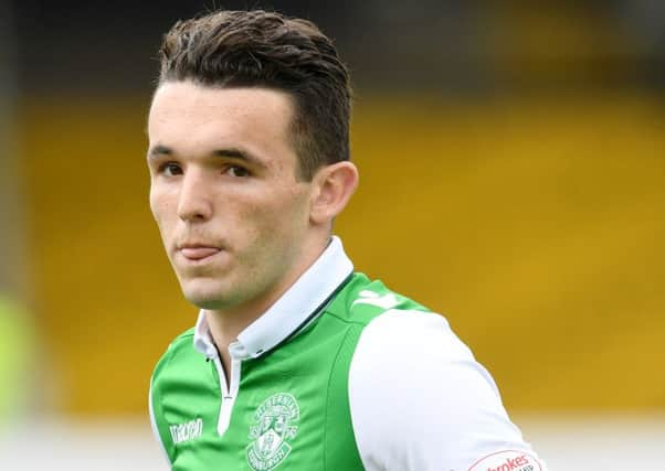 Hibernian's John McGinn was the subject of a Â£750,000 bid from Nottingham Forest. Picture: Craig Foy/SNS