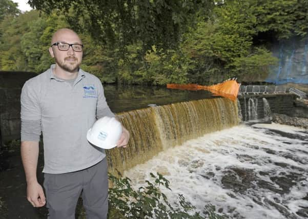 Jamie Ormiston, from the River Forth Fisheries Trust

Conservationists who have been using a novel technique to save fish from a Scottish river during a major project to improve migration routes for spawning salmon and other species. Pciture: Neil Hanna Photography