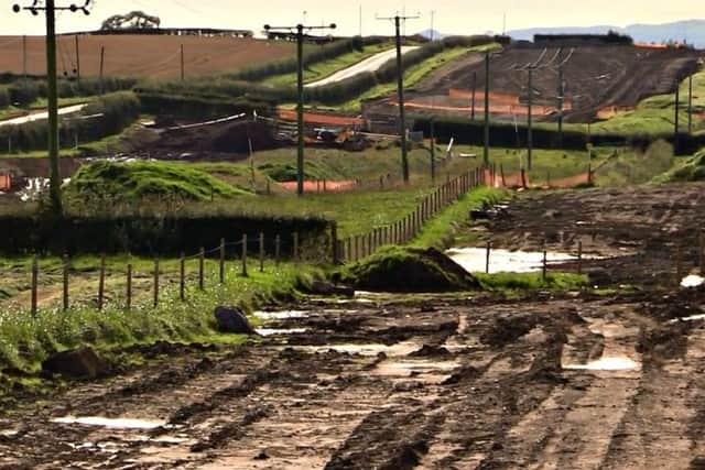 The field near Kilmarnock where man settled some 6,000 years ago. PIC: Scottish Water.