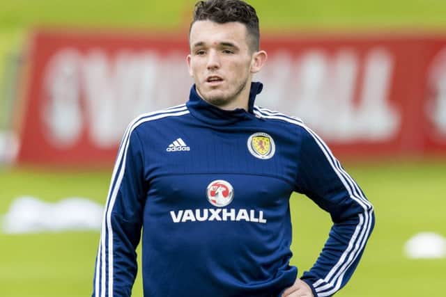 Scotland's John McGinn in training. Picture: SNS