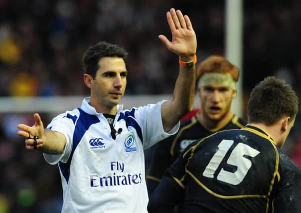 South African referee Craig Joubert. Picture Ian Rutherford