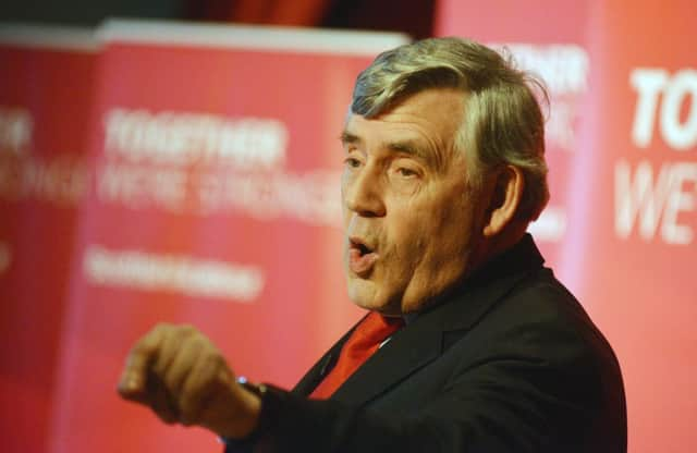 Former Prime Minister Gordon Brown