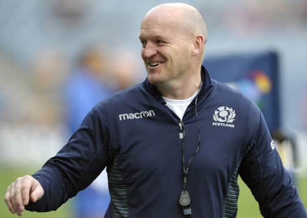 Gregor Townsend takes charge of the Scotland team for the first time at Murrayfield.

 Picture: Neil Hanna